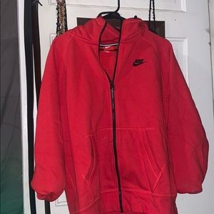 Red nike sweater